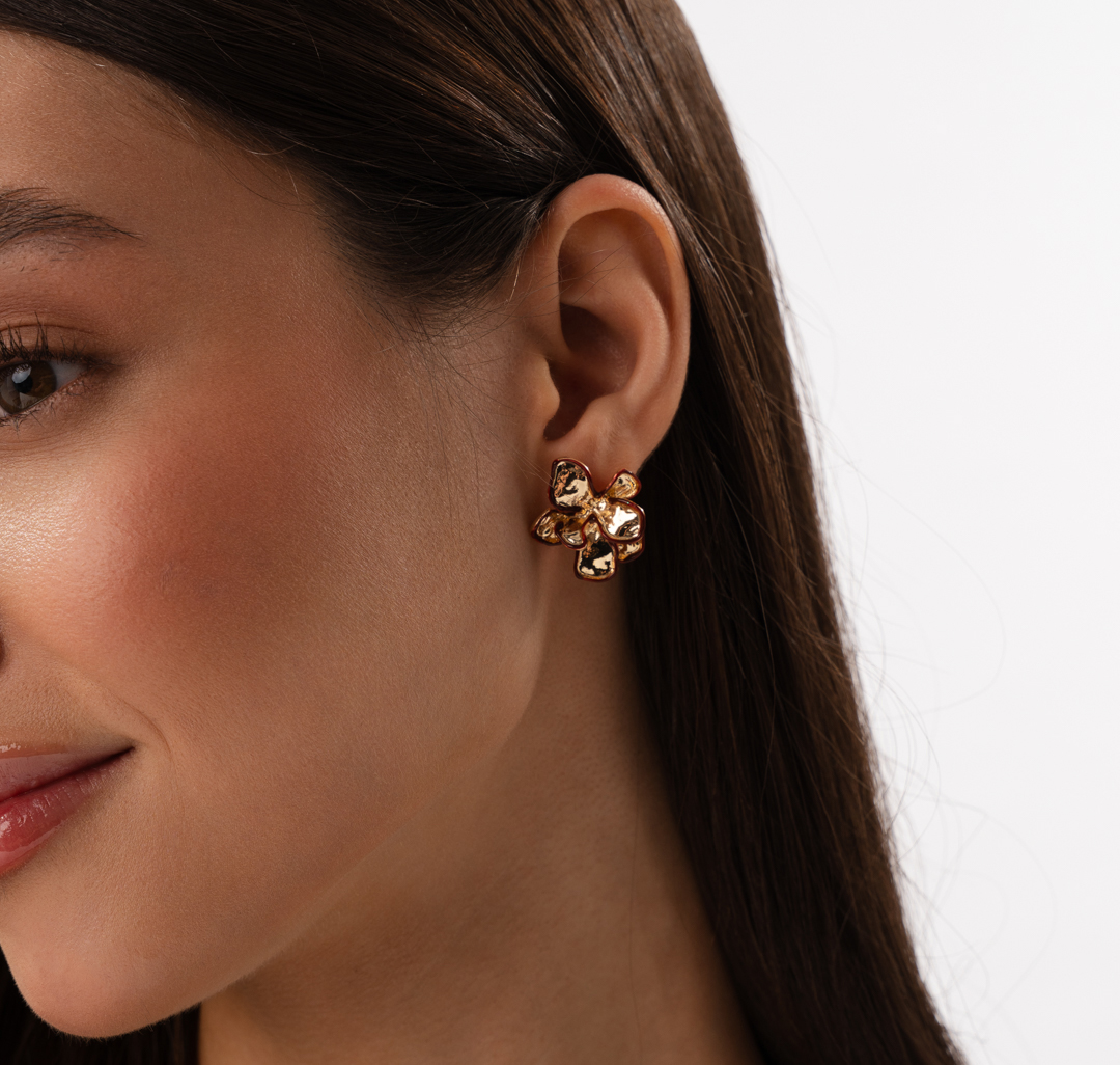 Серьги Мармалато, цвет золото-винный #1