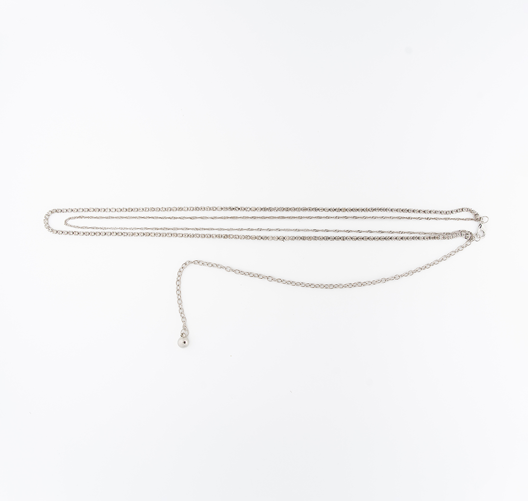 Ремень-цепочка Мармалато, цвет Серебро #1