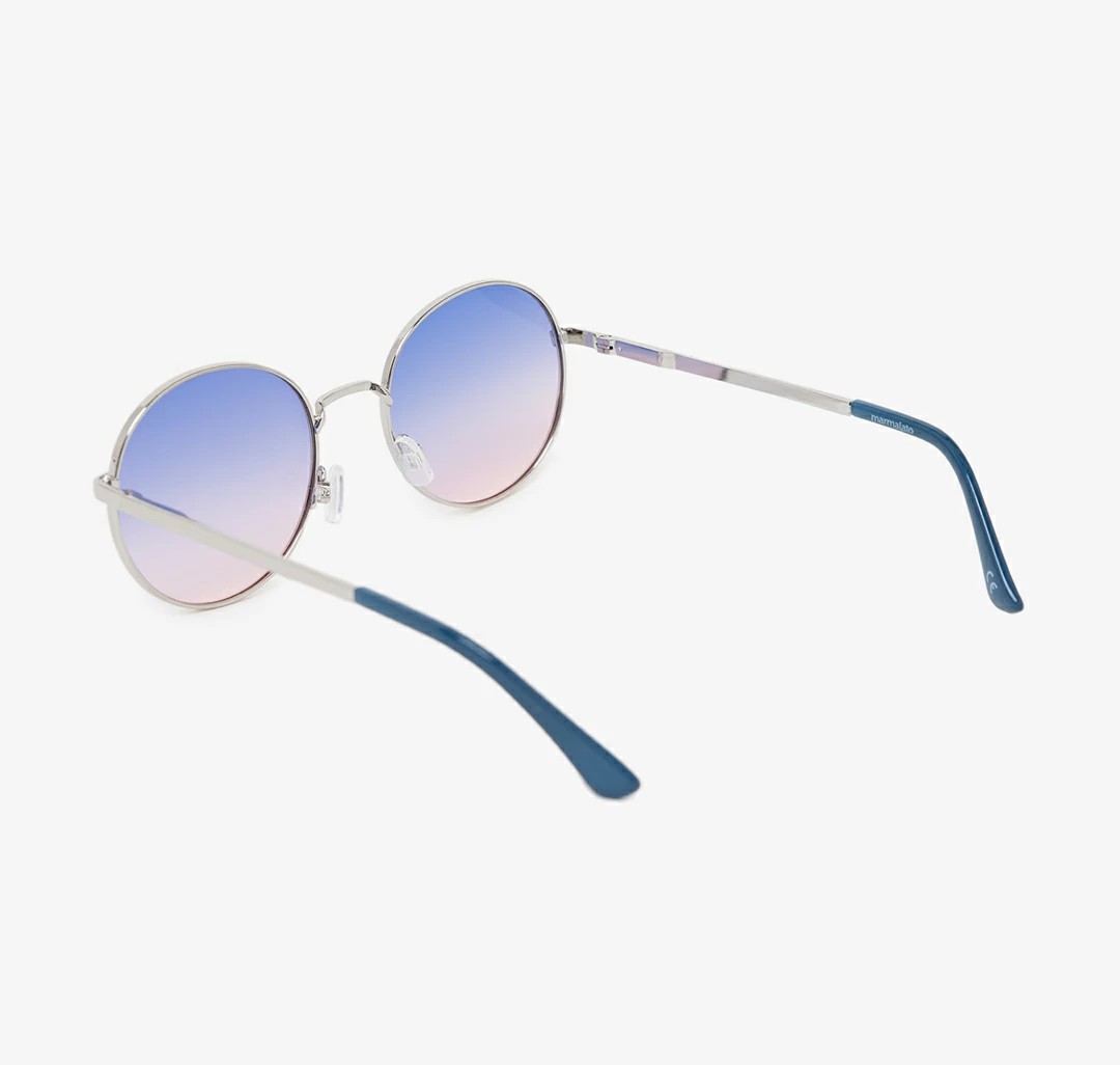 Очки с чехлом Мармалато, цвет синий-розовый-серебро #5