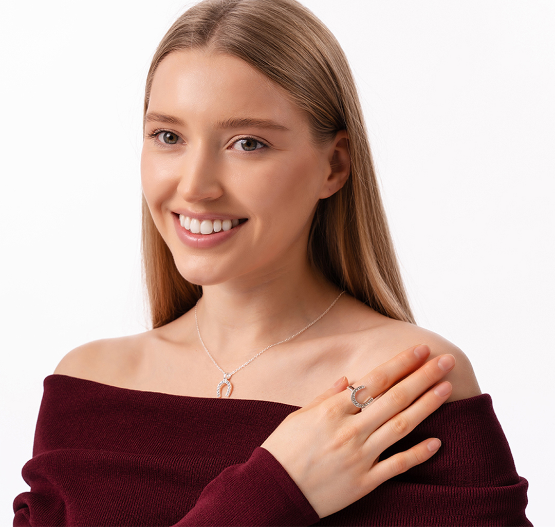 Колье Мармалато, цвет белое серебро-прозрачный #4