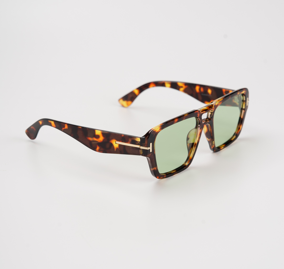 Очки с чехлом Мармалато, цвет черный-зеленый-золото #4