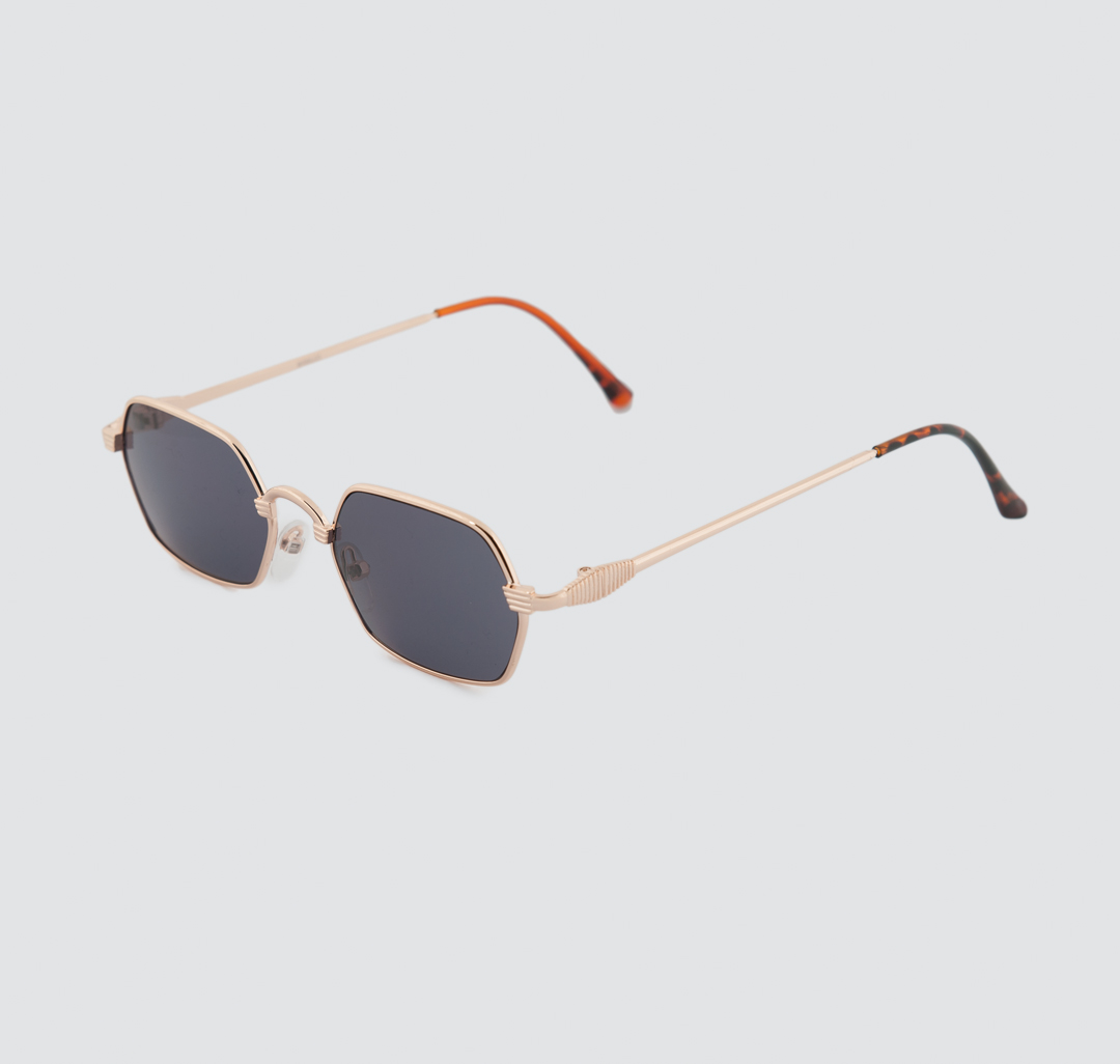 Женские квадратные солнцезащитные очки Мармалато, цвет Черный-золото #3