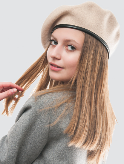 Бежевый-черный