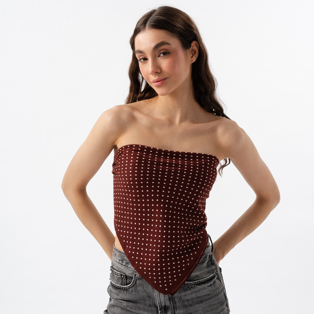 Платок Мармалато, цвет бордовый-белый #2