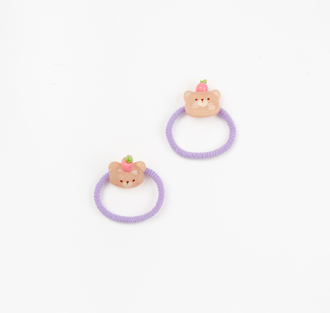 Набор резинок (2 шт) Мармалато, цвет лавандовый-бежевый-мультиколор #3