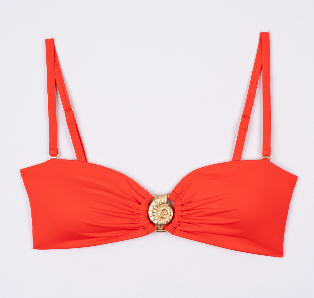 Купальный топ Мармалато, цвет коралловый-золото #4
