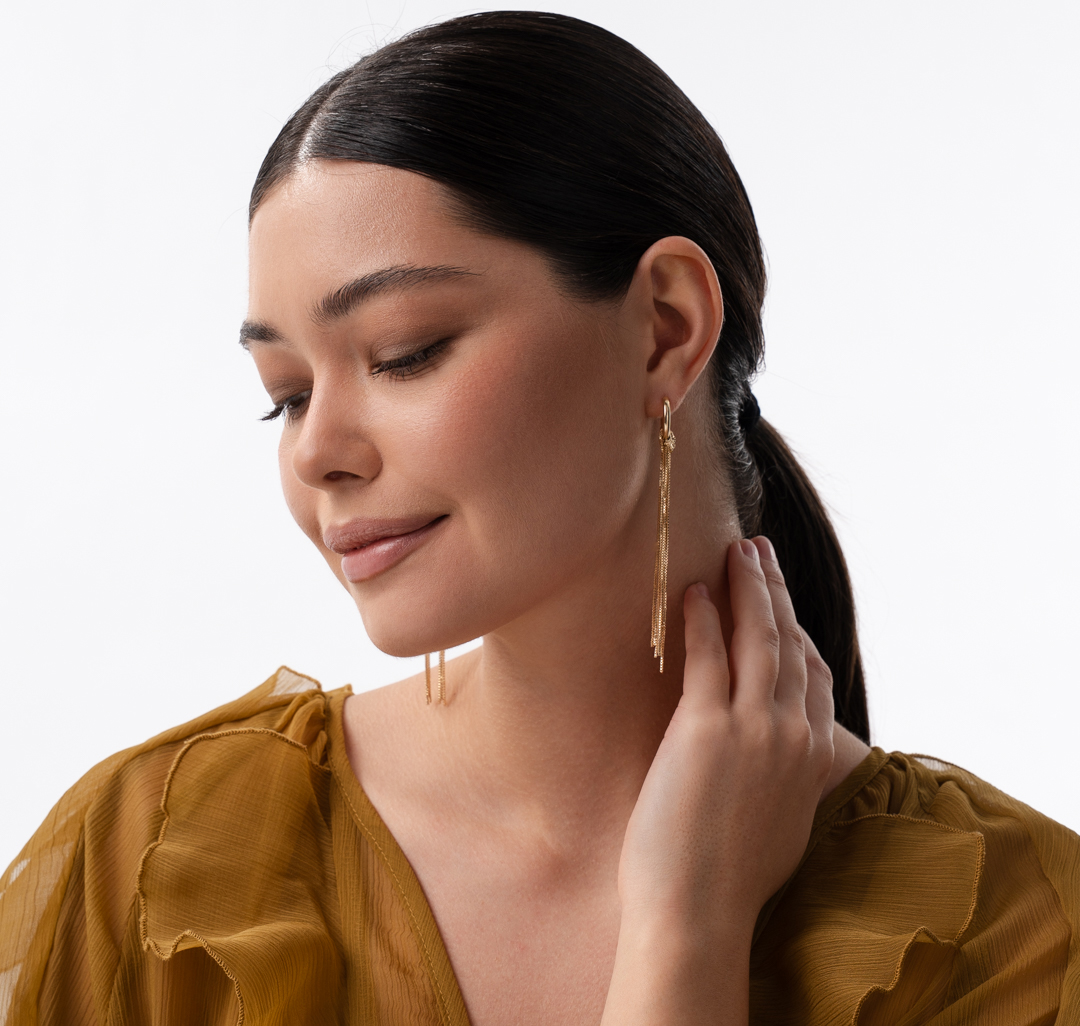 Серьги Мармалато, цвет золото #3