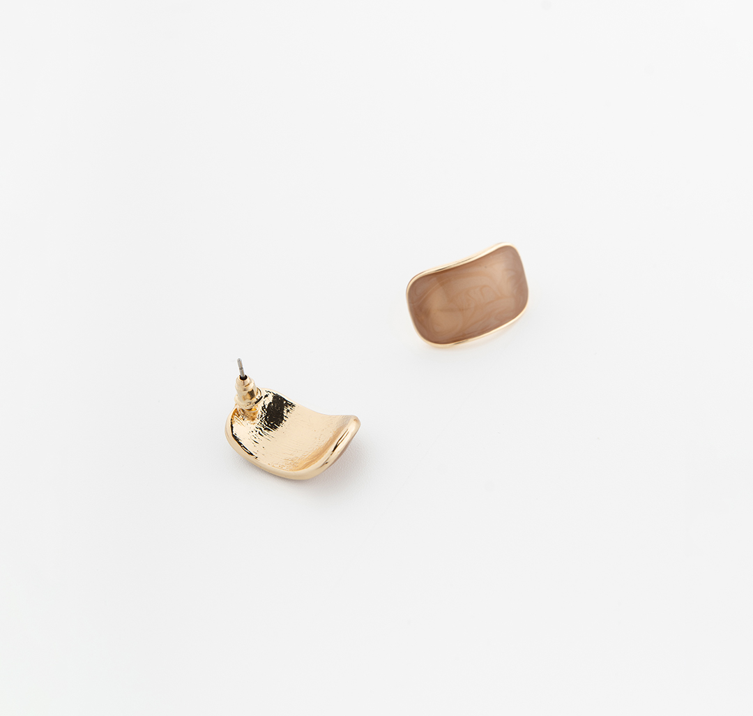 Серьги Мармалато, цвет бежевый-золото #4