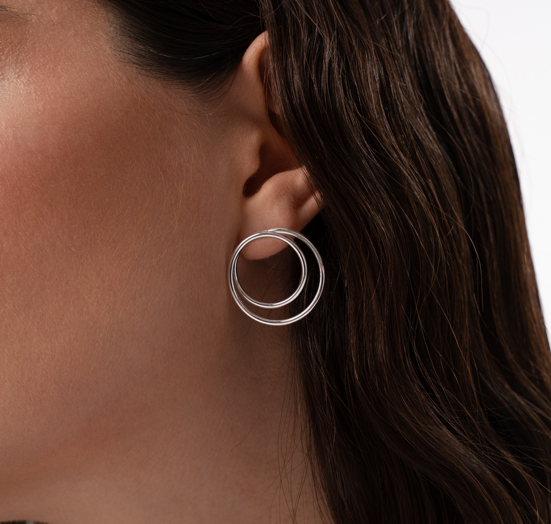 Серьги Мармалато, цвет белое серебро #1