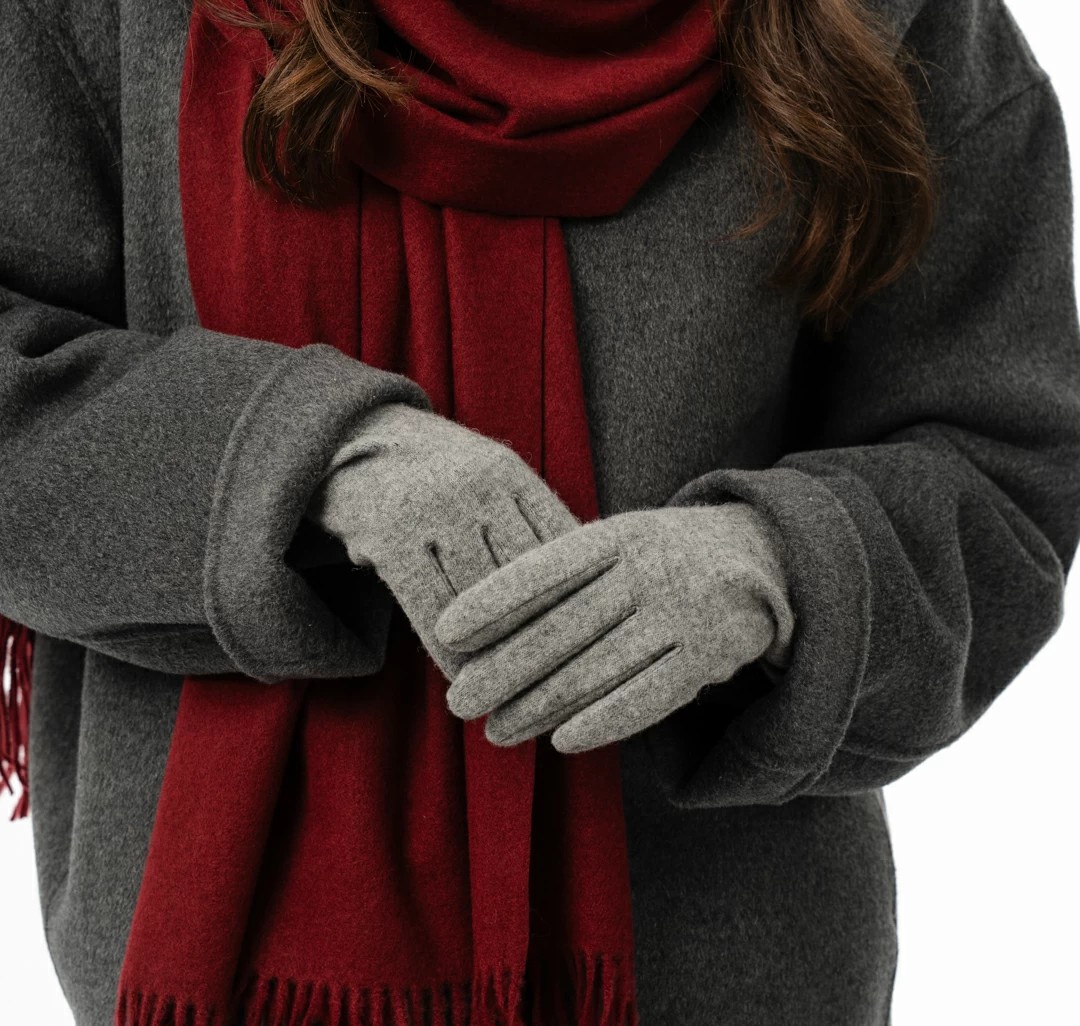 Перчатки Мармалато, цвет светло-серый #5