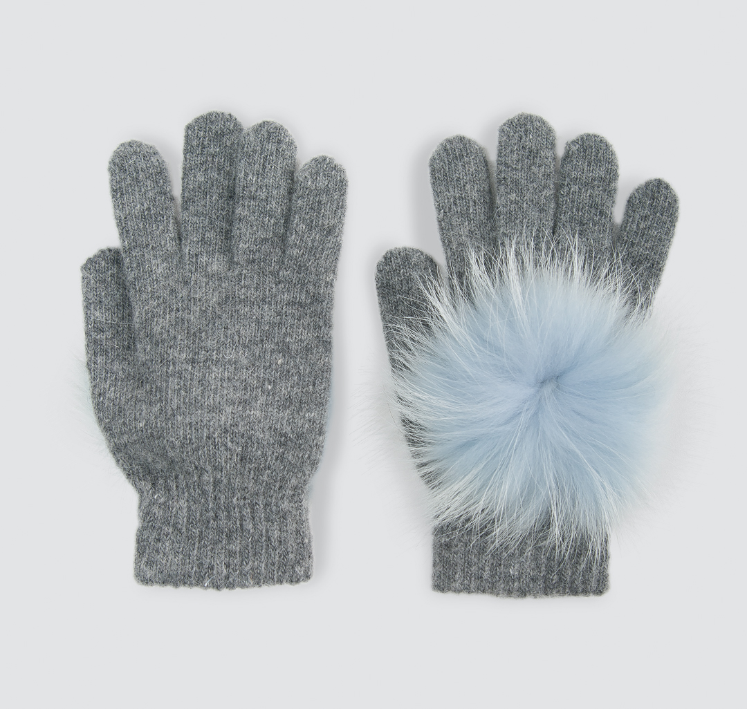 Перчатки Мармалато, цвет Серый-голубой #1