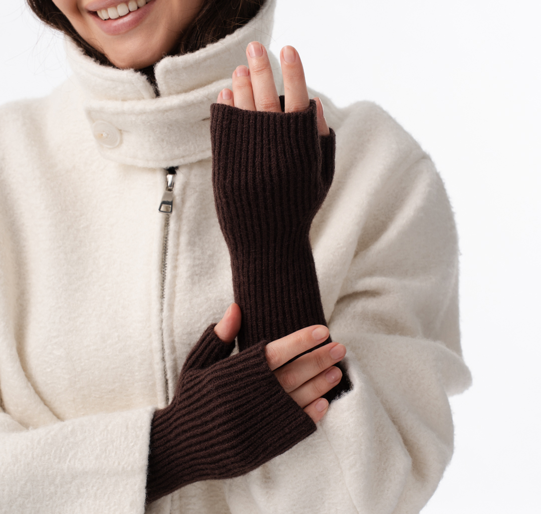 Митенки Мармалато, цвет шоколадный #5