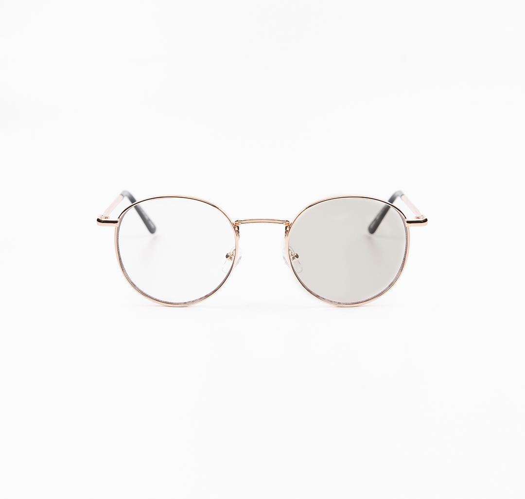 Очки с чехлом Мармалато, цвет прозрачный-золото-бежевый #8