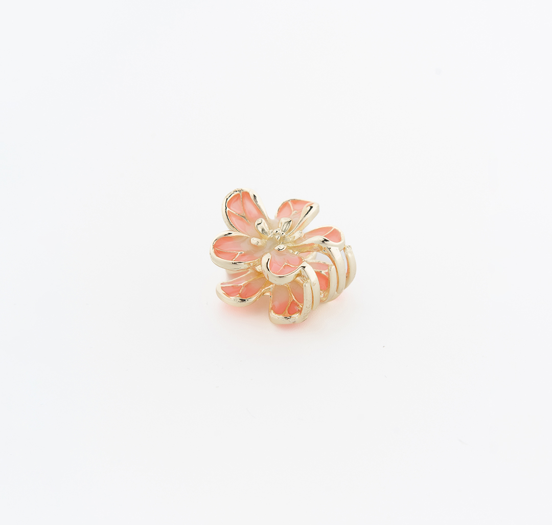 Заколка-краб Мармалато, цвет золото-розовый #4