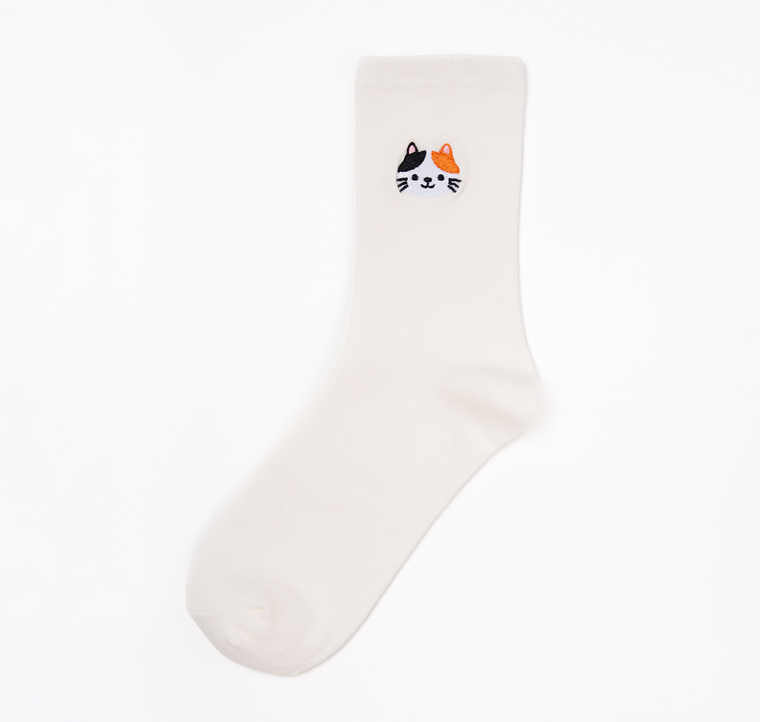 Носки (1 пара) Мармалато, цвет молочный-оранжевый-черный #1