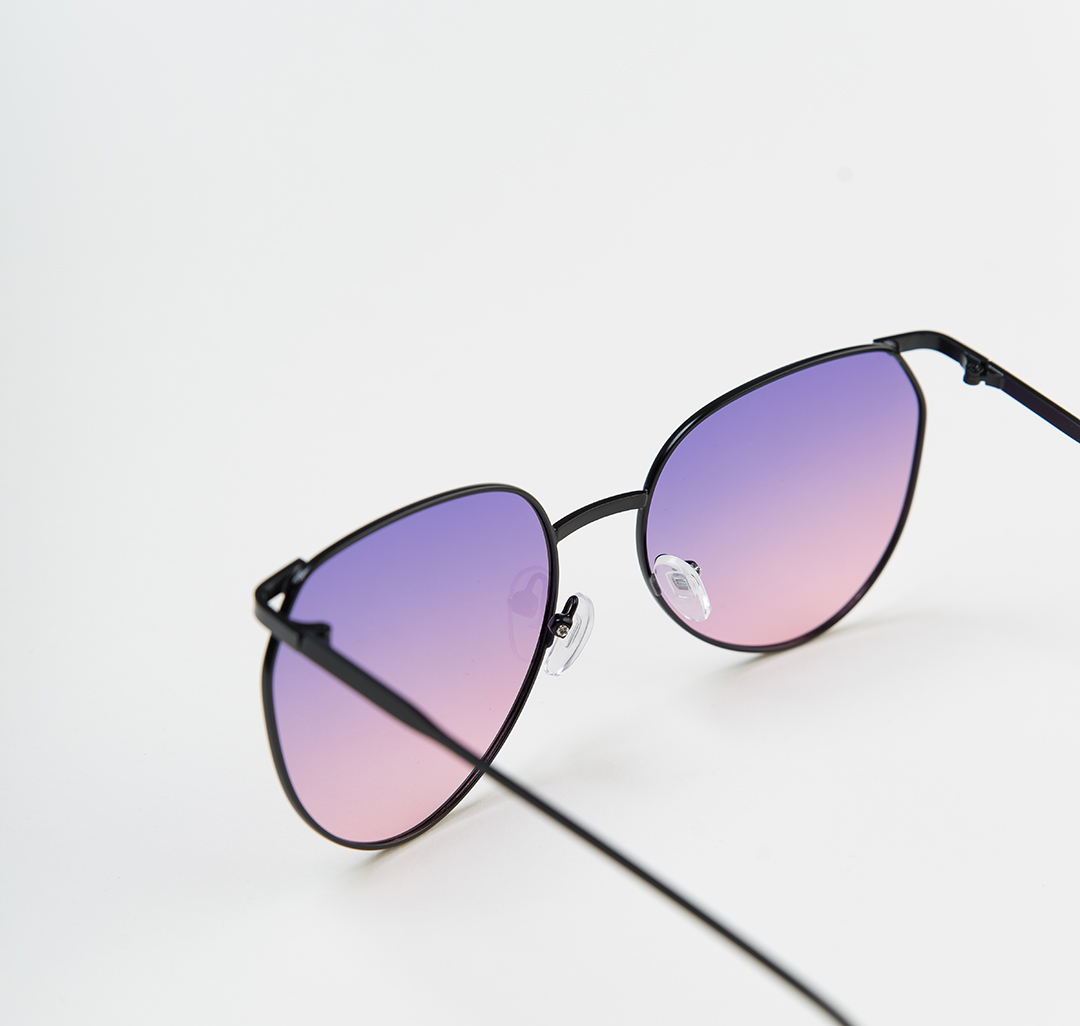Очки солнцезащитные с поляризацией черные-фиолетовые Мармалато, цвет черный-фиолетовый-розовый #6