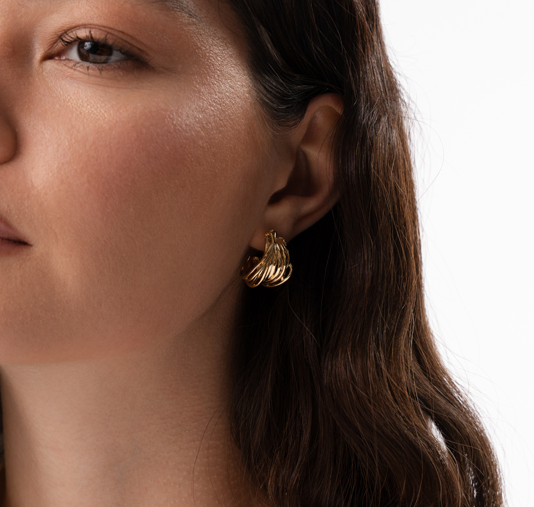 Серьги Мармалато, цвет золото #1