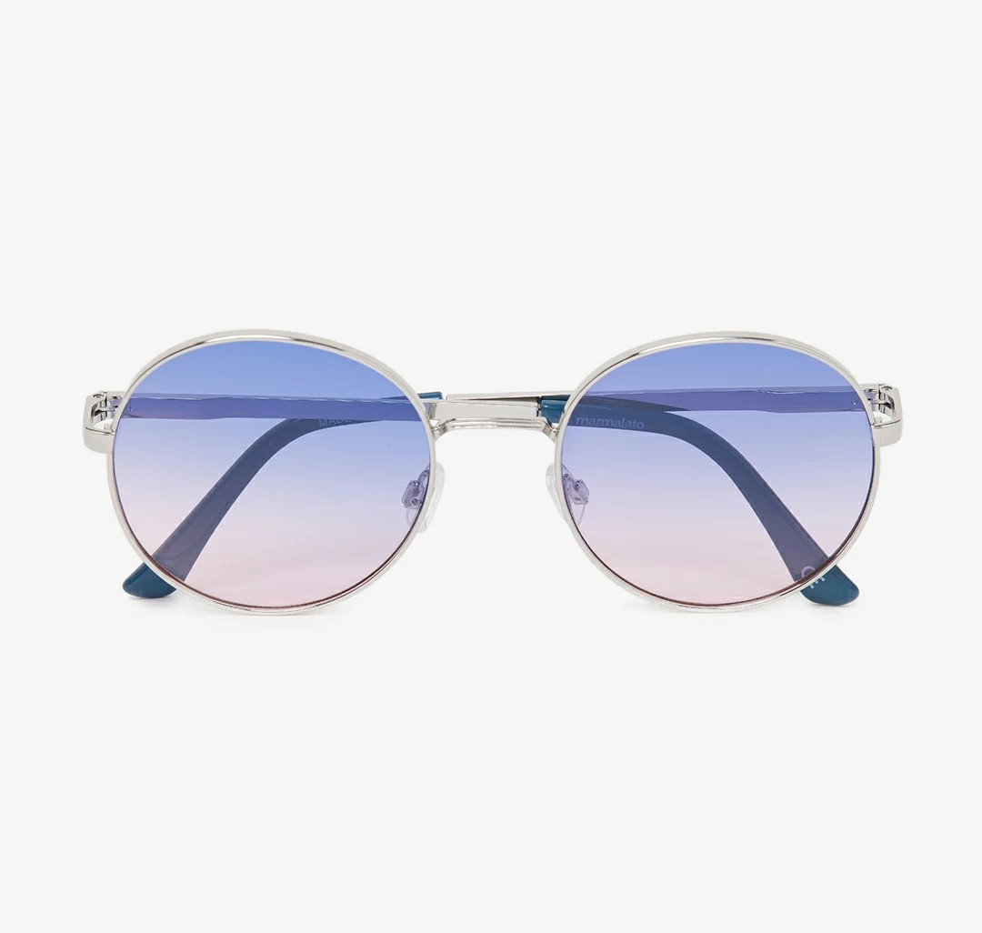 Очки с чехлом Мармалато, цвет синий-розовый-серебро #3