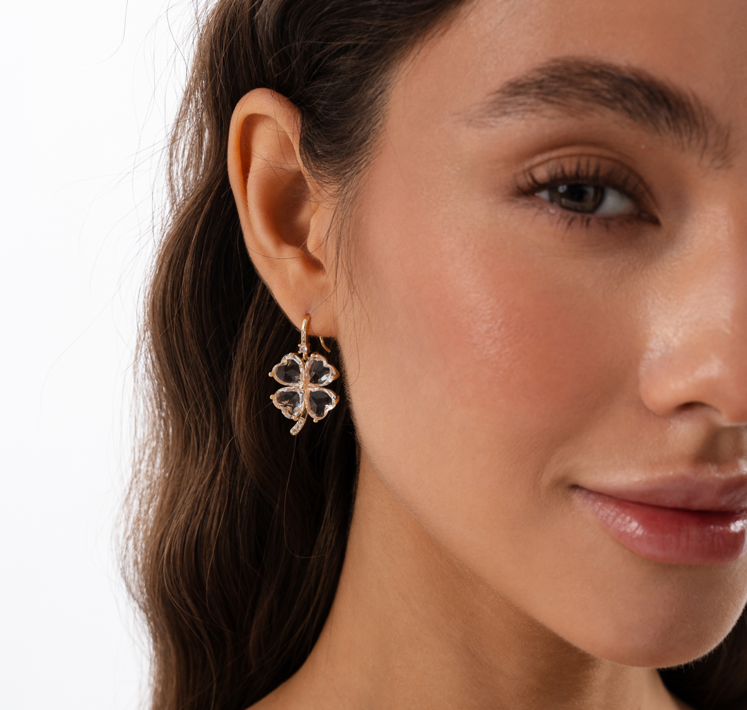 Серьги Мармалато, цвет Золото-прозрачный #3