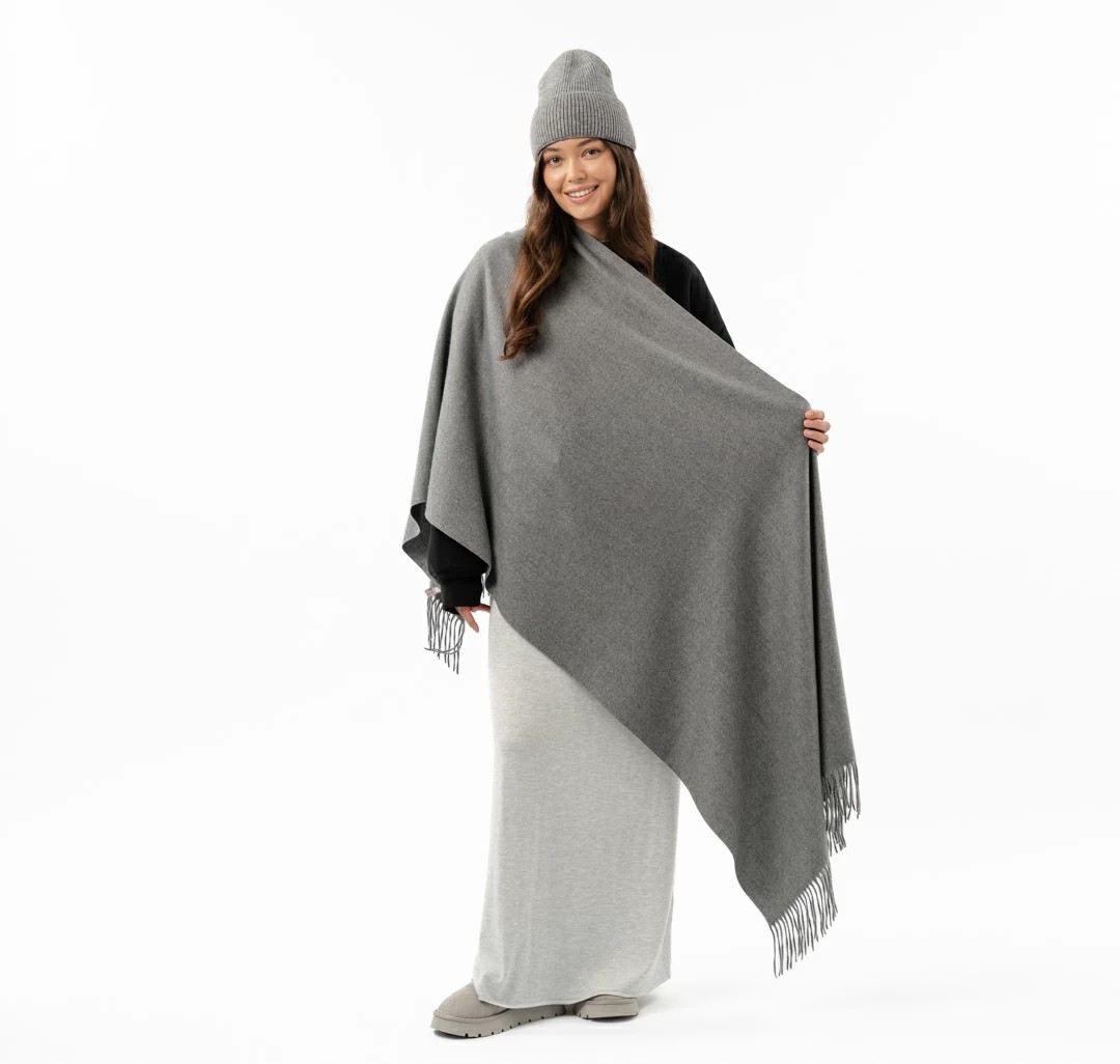 Палантин Мармалато, цвет серый #3