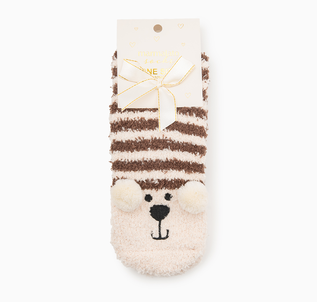 Носки (1 пара) Мармалато, цвет Коричневый-молочный-черный #4