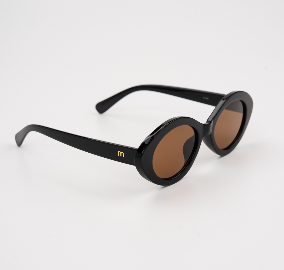 Очки с чехлом Мармалато, цвет черный-коричневый-золото #4