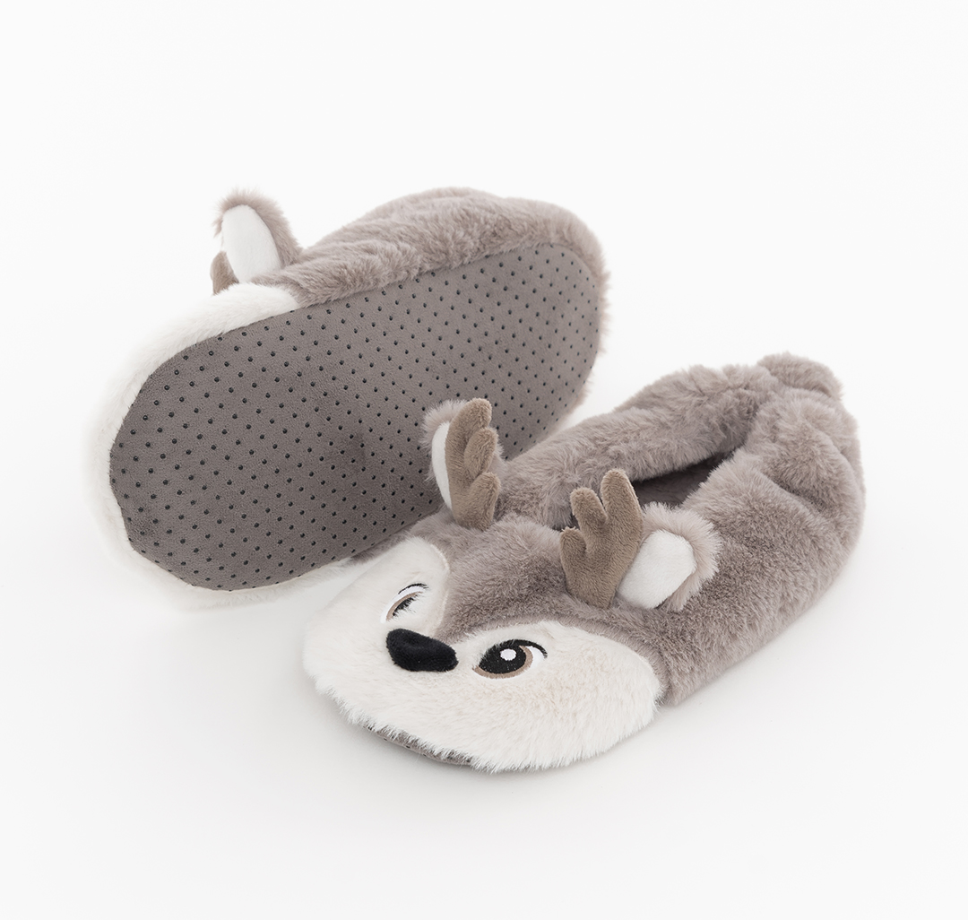 Домашние тапочки Мармалато, цвет Серый-молочный #2