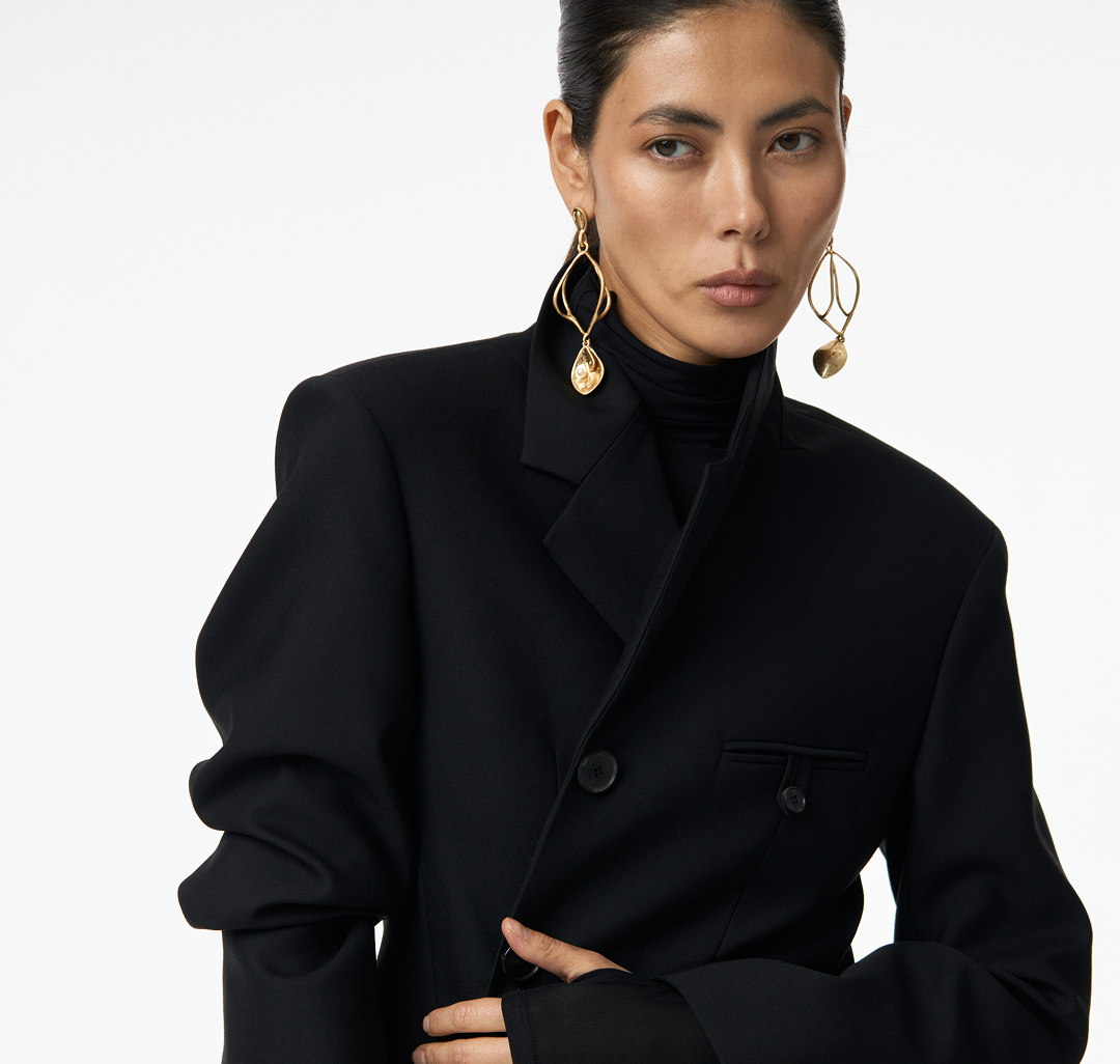 Серьги Мармалато, цвет Матовое золото #2