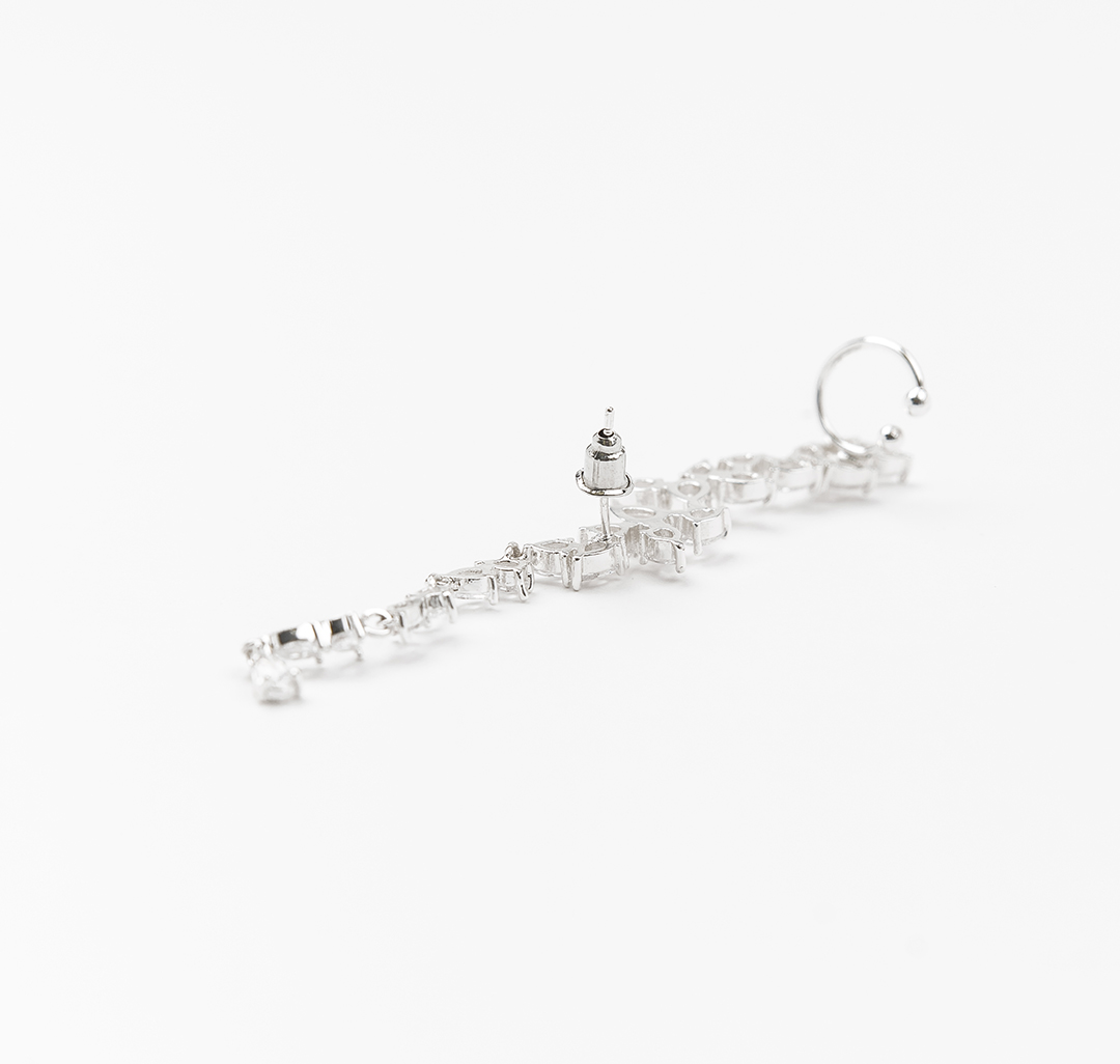 Кафф Мармалато, цвет Белое серебро-прозрачный #2