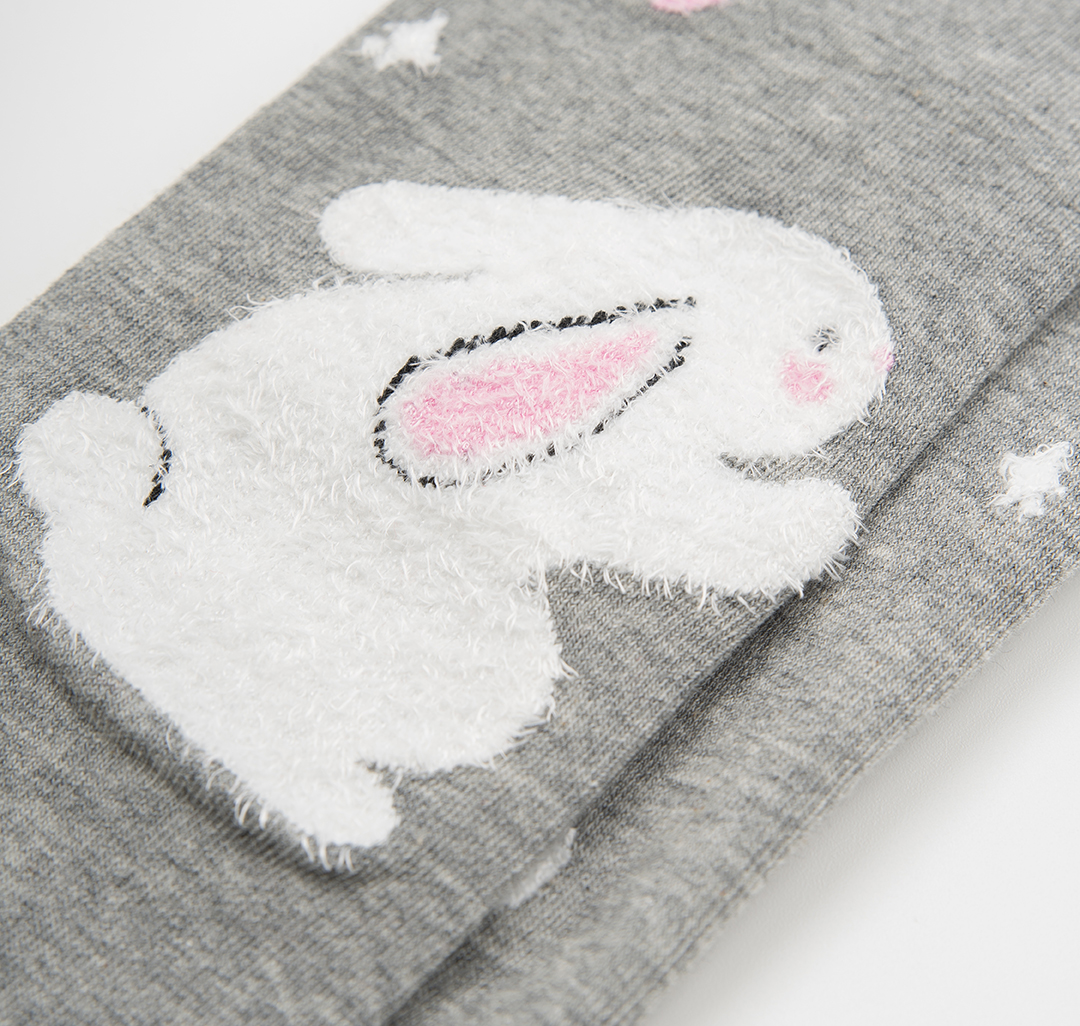 Носки (1 пара) Мармалато, цвет Серый-белый-розовый #6