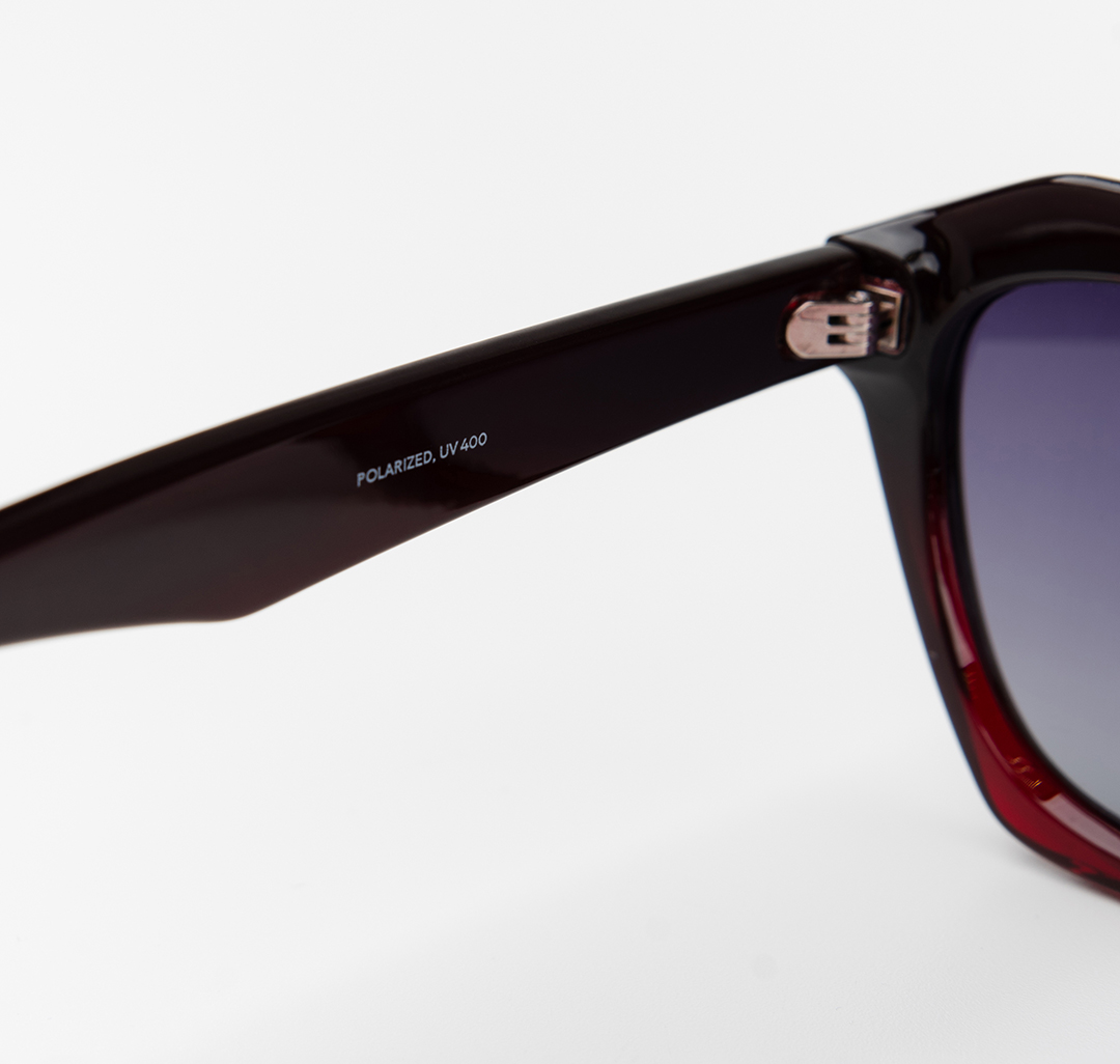 Очки с чехлом Мармалато, цвет черный-винный #7