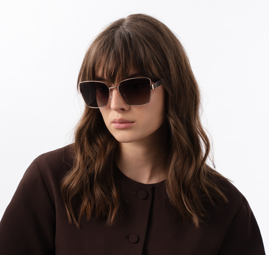 Очки с чехлом Мармалато, цвет Коричневый-золото #2