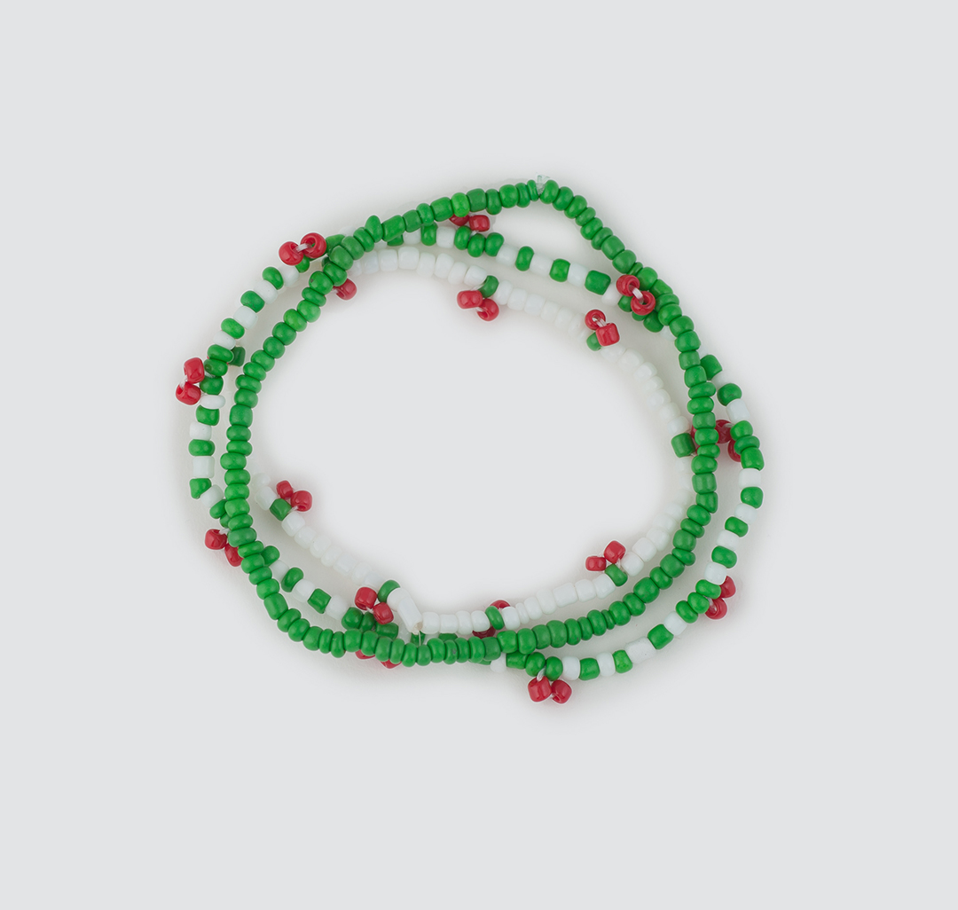 Набор браслетов (3 шт) Мармалато, цвет Белый-красный-зеленый #1