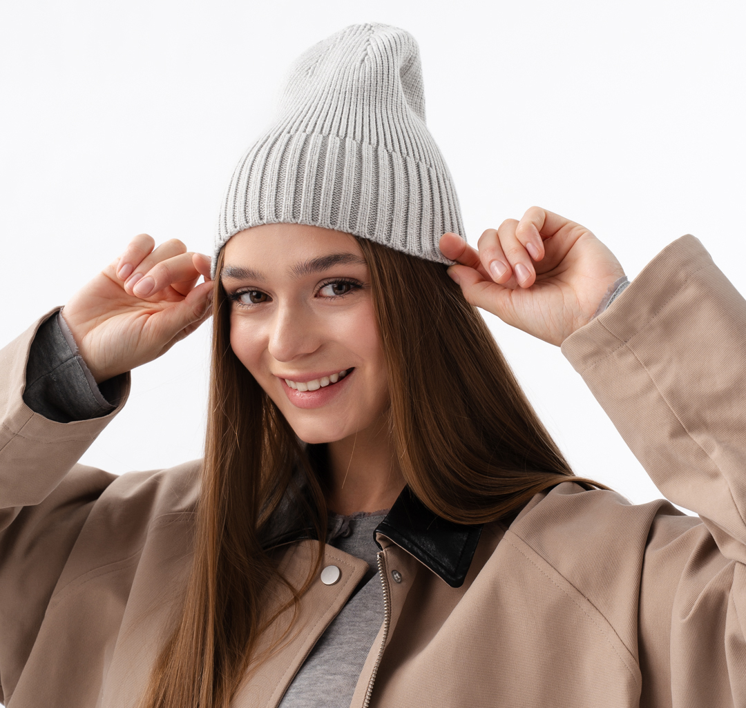 Шапка Мармалато, цвет светло-серый #1