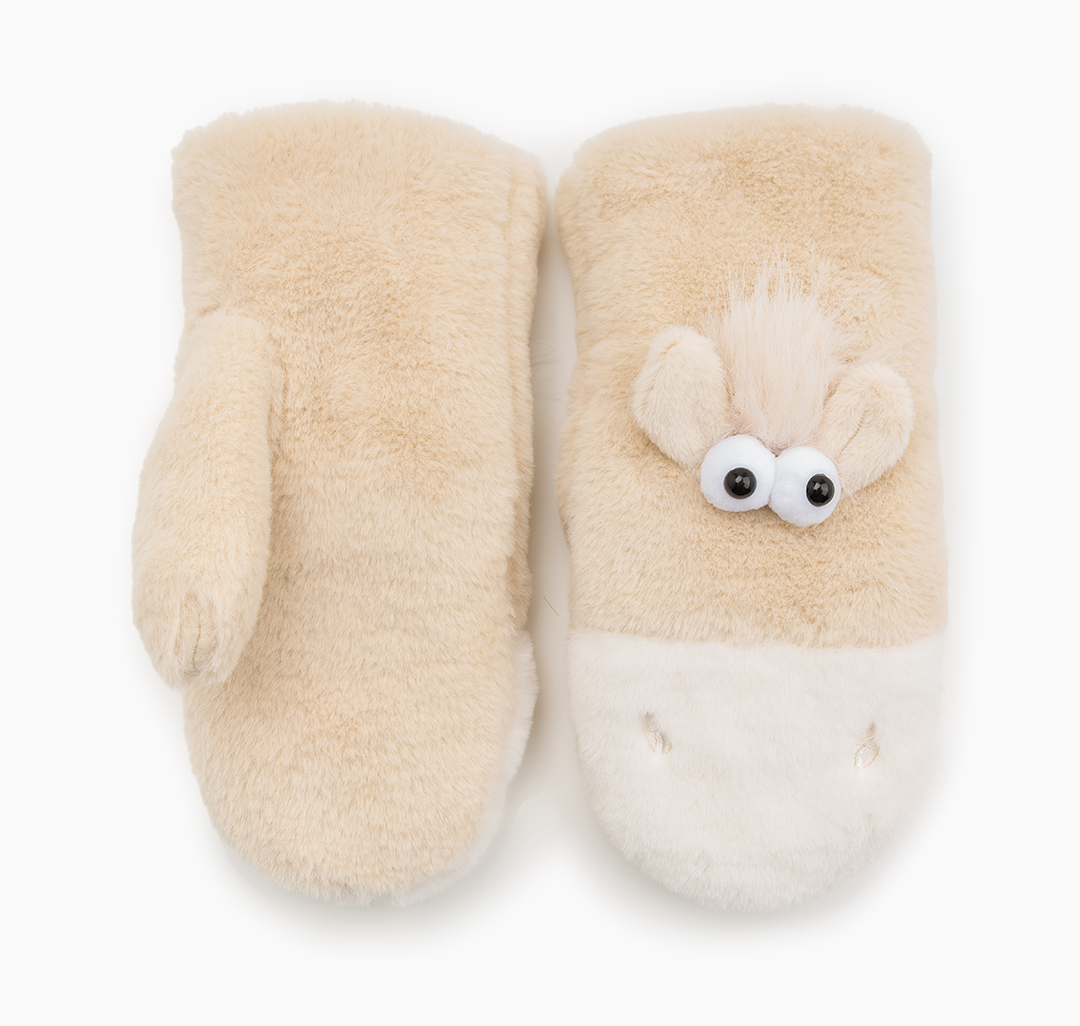 Рукавицы Мармалато, цвет Молочный #1