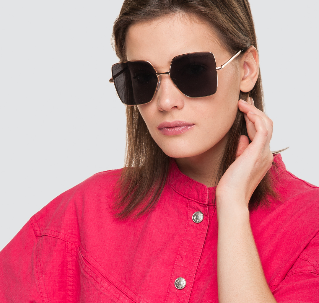Женские солнцезащитные очки Мармалато, цвет Черный-золото #1