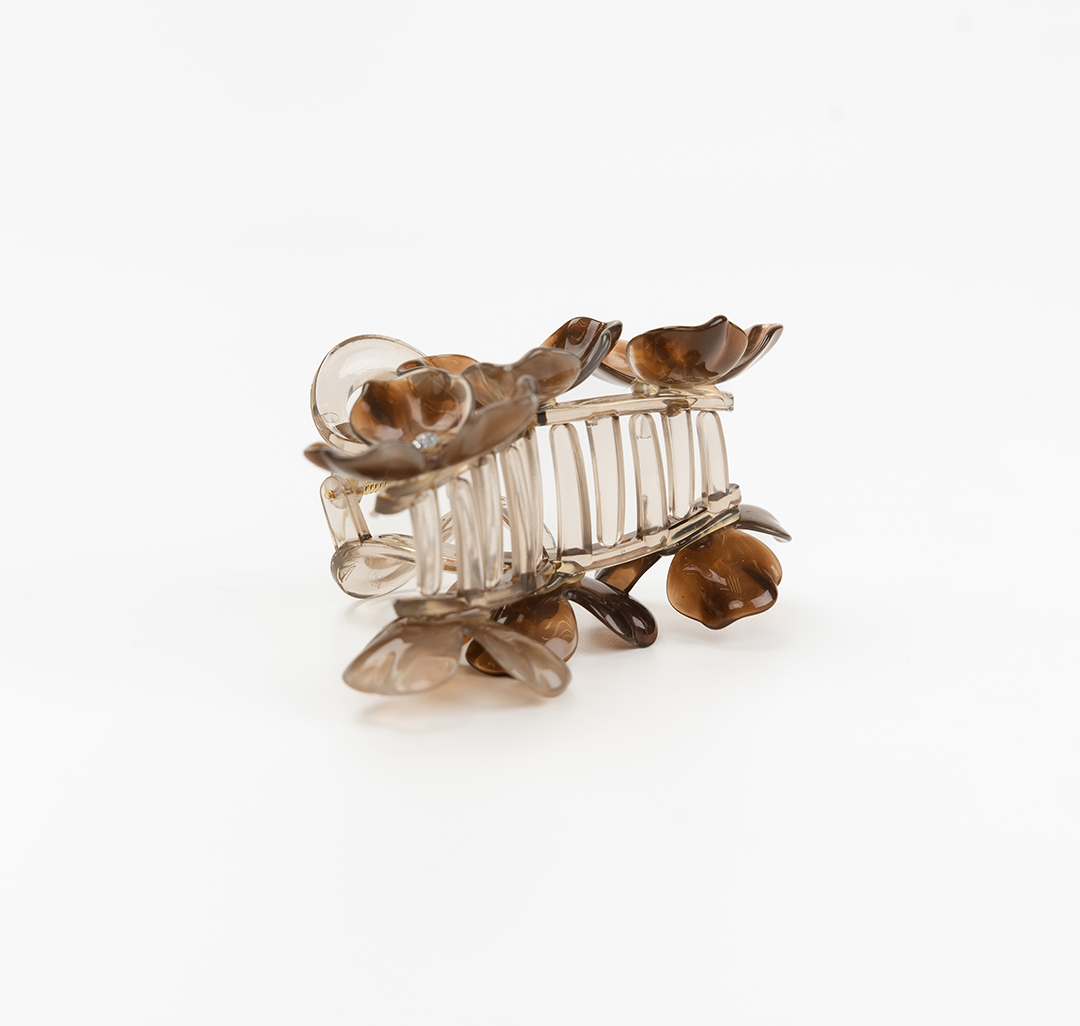 Заколка-краб Мармалато, цвет темно серый-серый #4