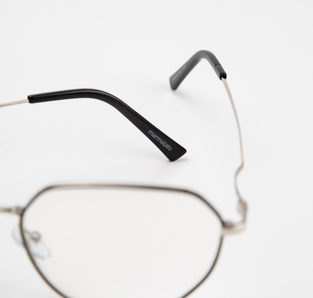 Очки имиджевые черные-серебро Мармалато, цвет черный-серебро-прозрачный #6