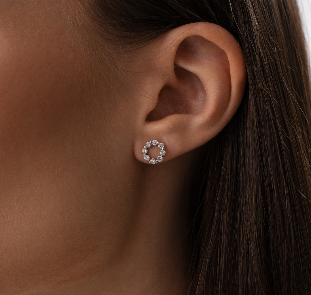 Серьги Мармалато, цвет серебро-прозрачный #2