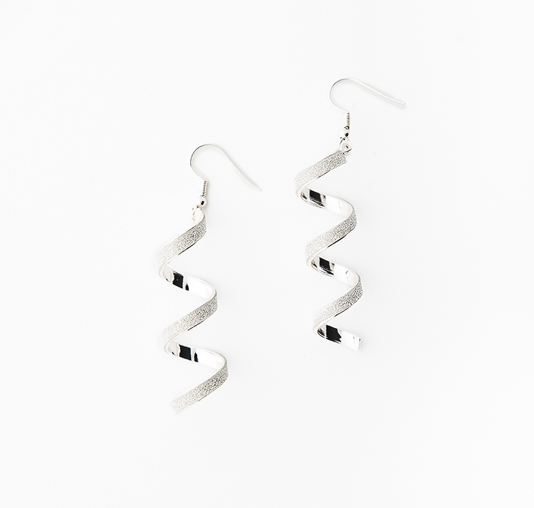 Серьги Мармалато, цвет белое серебро #1