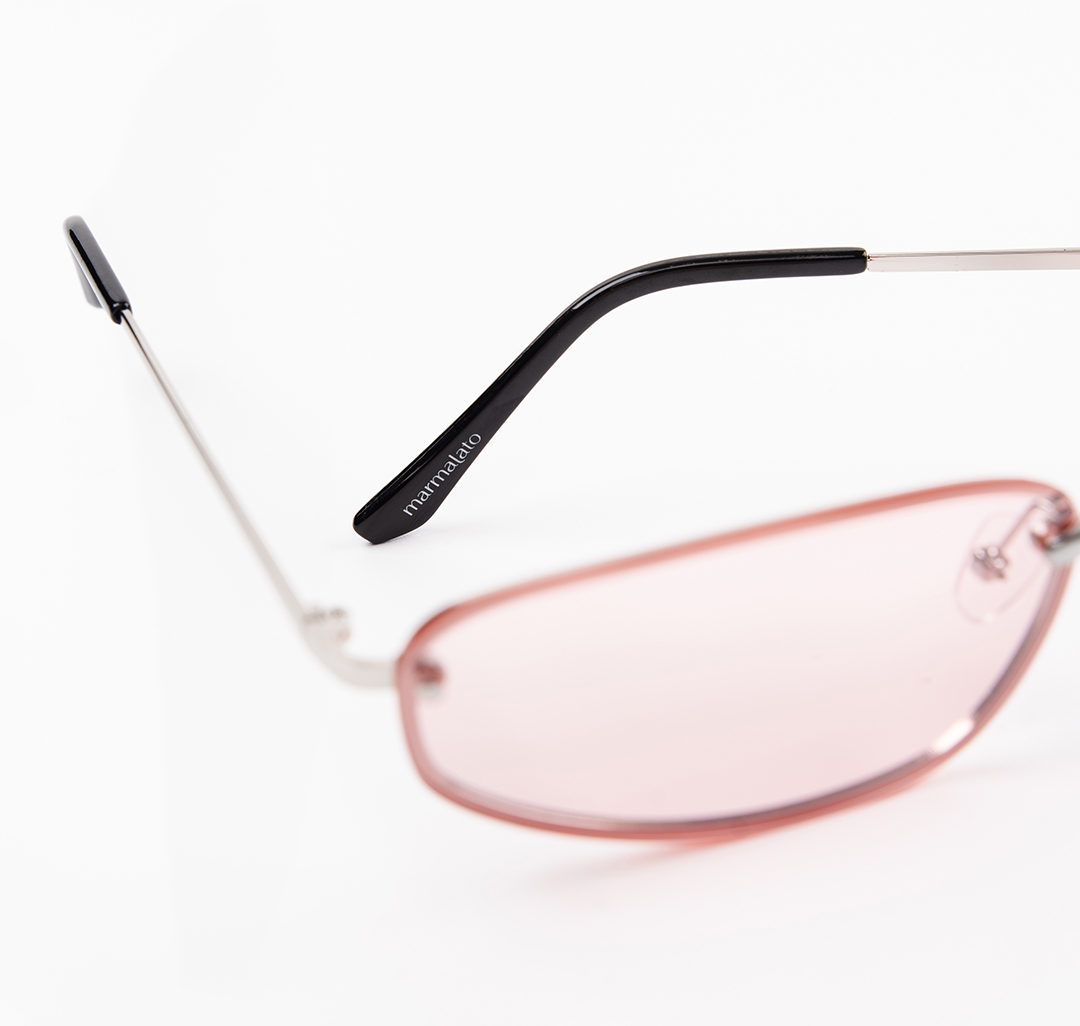 Очки с чехлом Мармалато, цвет розовый-серебро #7
