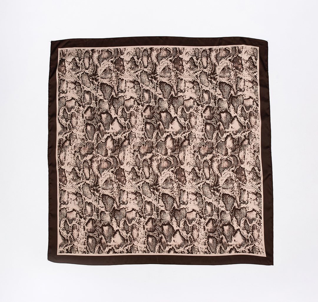 Платок Мармалато, цвет шоколадный-бежевый-молочный #2