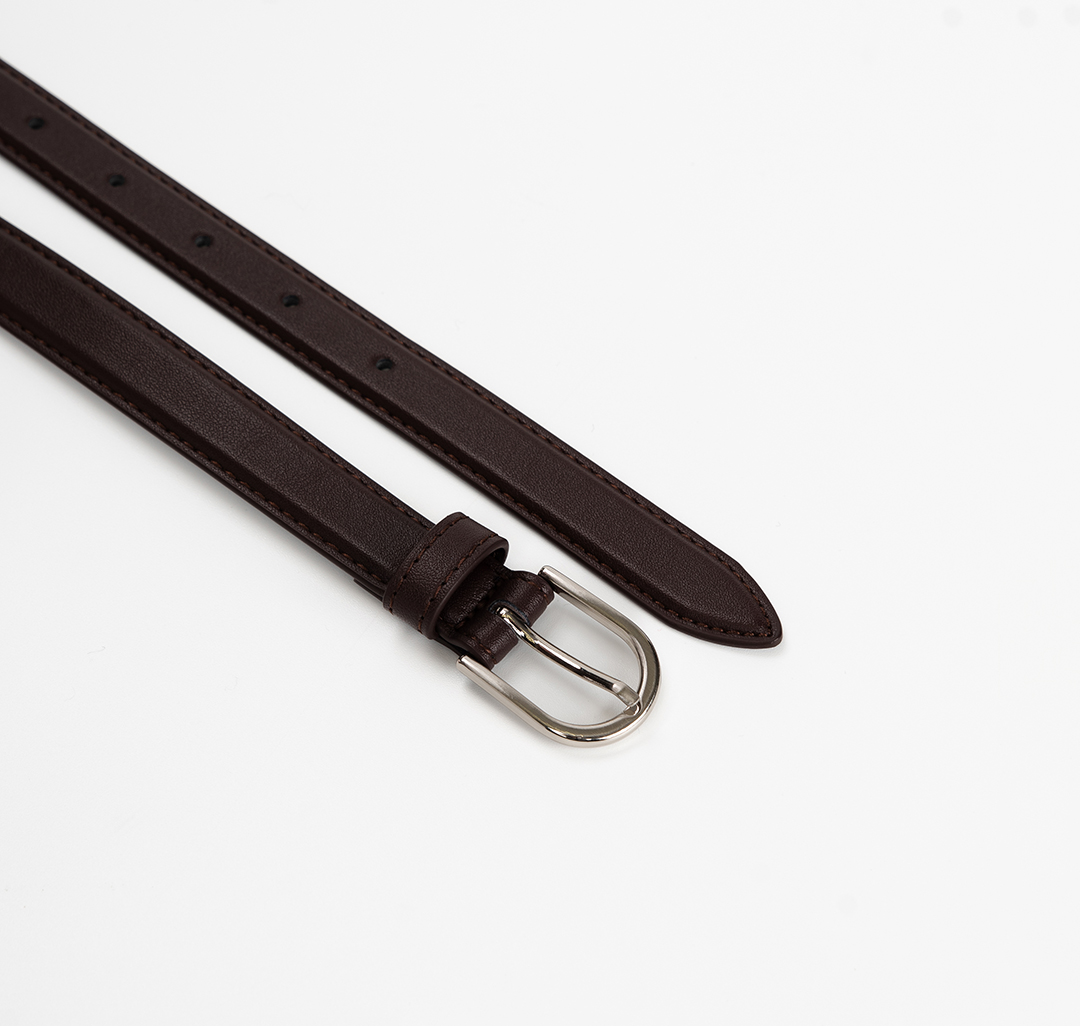 Ремень Мармалато, цвет шоколадный-серебро #2