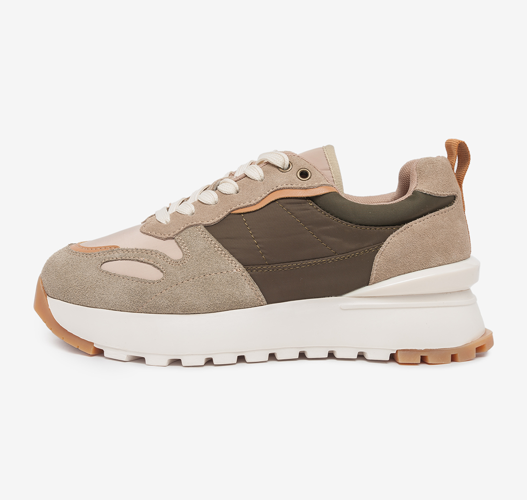 Кроссовки Мармалато, цвет Хаки-бежевый-коричневый-молочный #1