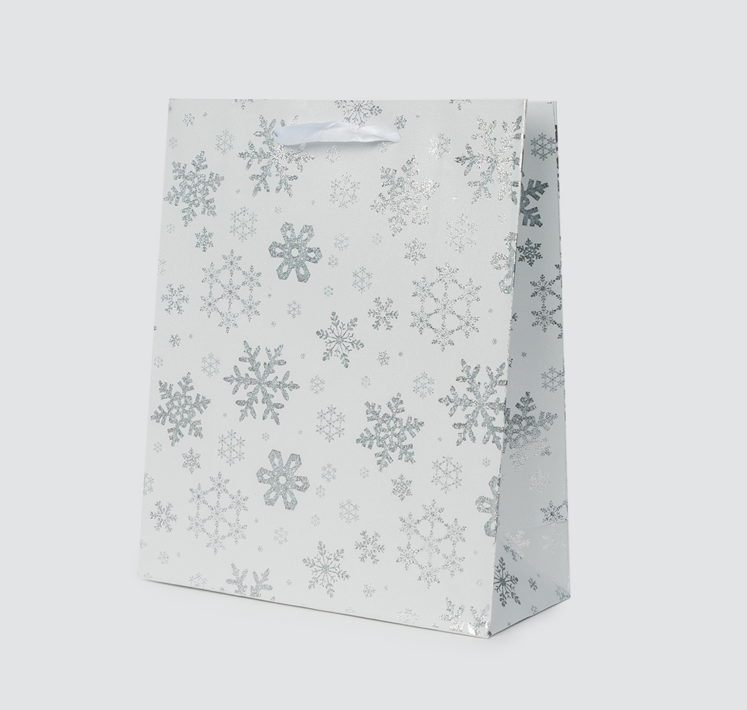 Подарочный пакет Мармалато, цвет белый-серебро #1