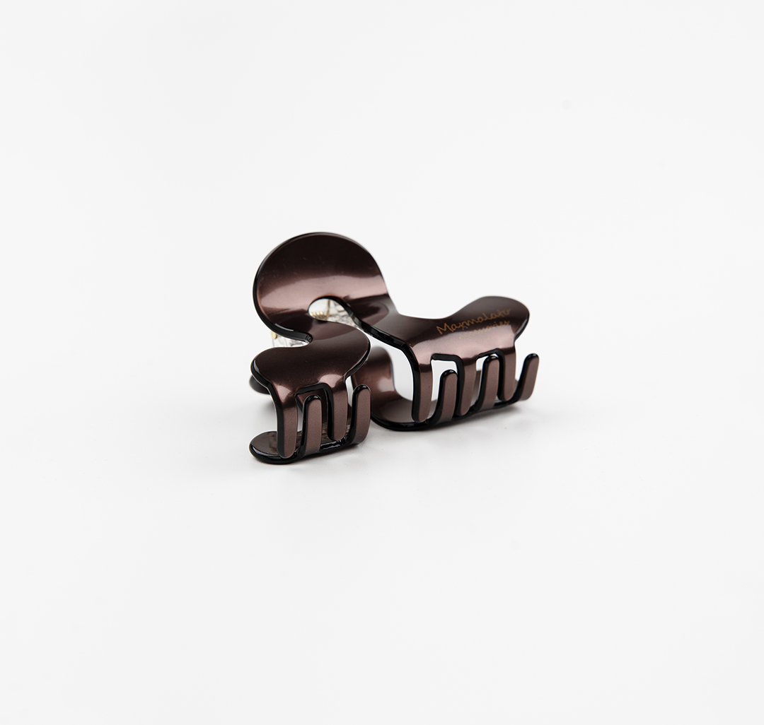 Заколка-краб Мармалато, цвет коричневый-бежевый #4