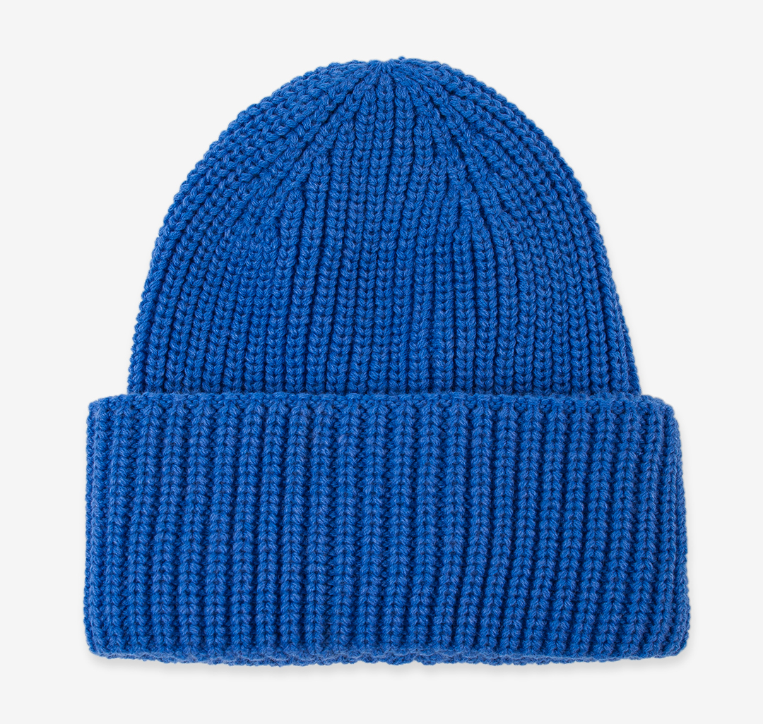 Синяя шапка бини Мармалато, цвет Синий #2