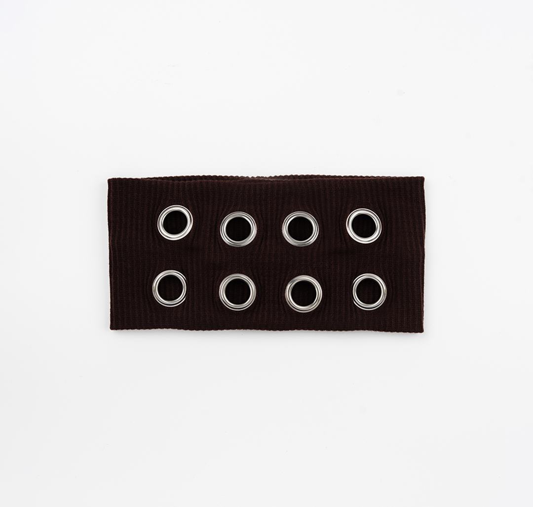 Повязка для волос Мармалато, цвет коричневый-серебро #4