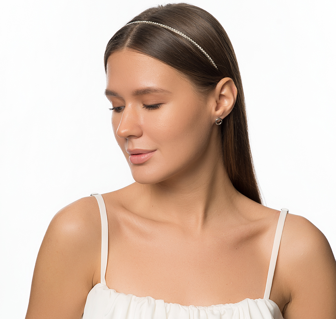 Ободок Мармалато, цвет Серебро #2