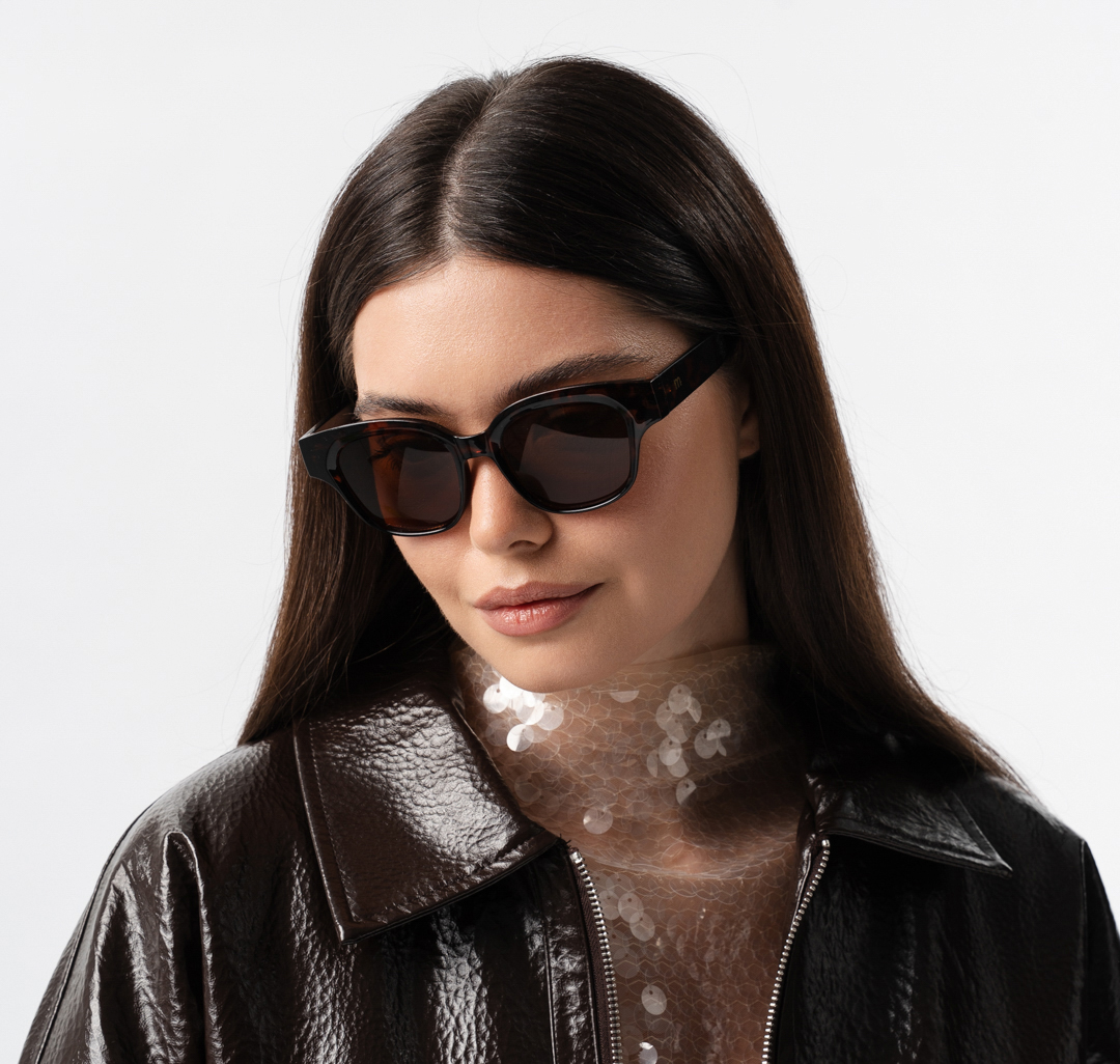 Очки с чехлом Мармалато, цвет черный-коричневый #2